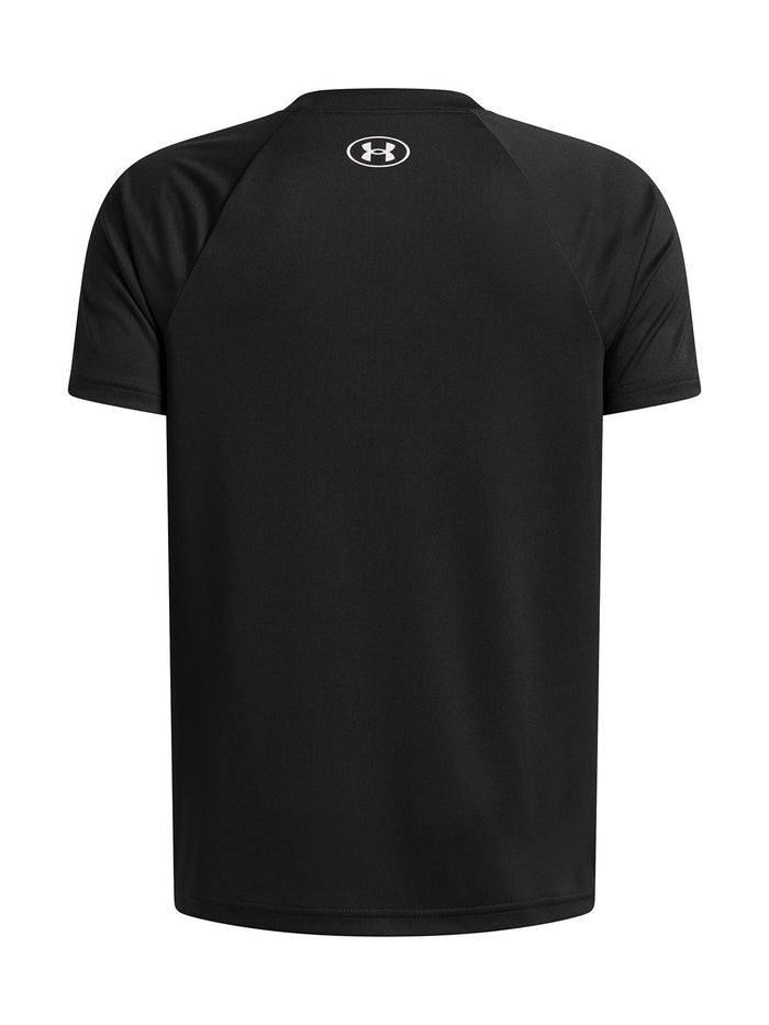 UA B Tech Graphic SS Polera Manga negro para niño