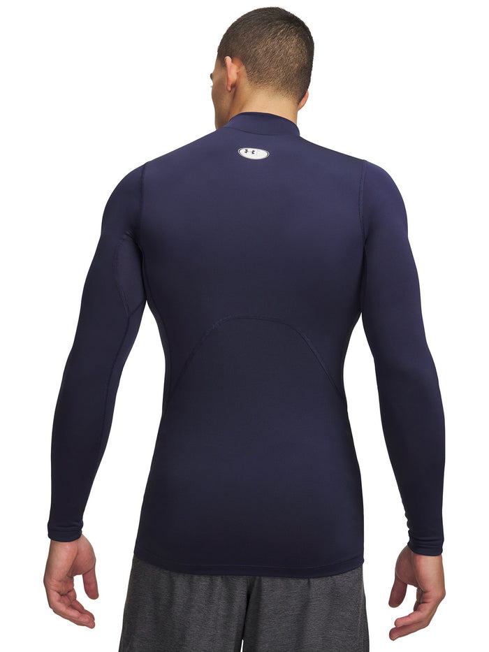 UA ColdGear Compression Mock Primera Capa Superior azul para hombre