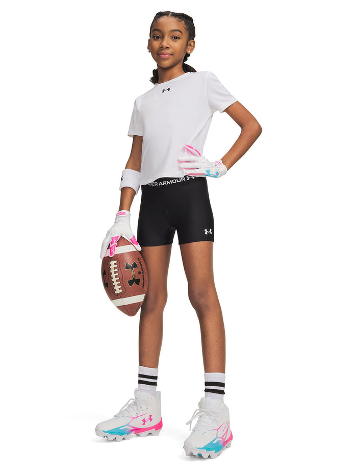 UA HeatGear Shorty Calza negro para niña
