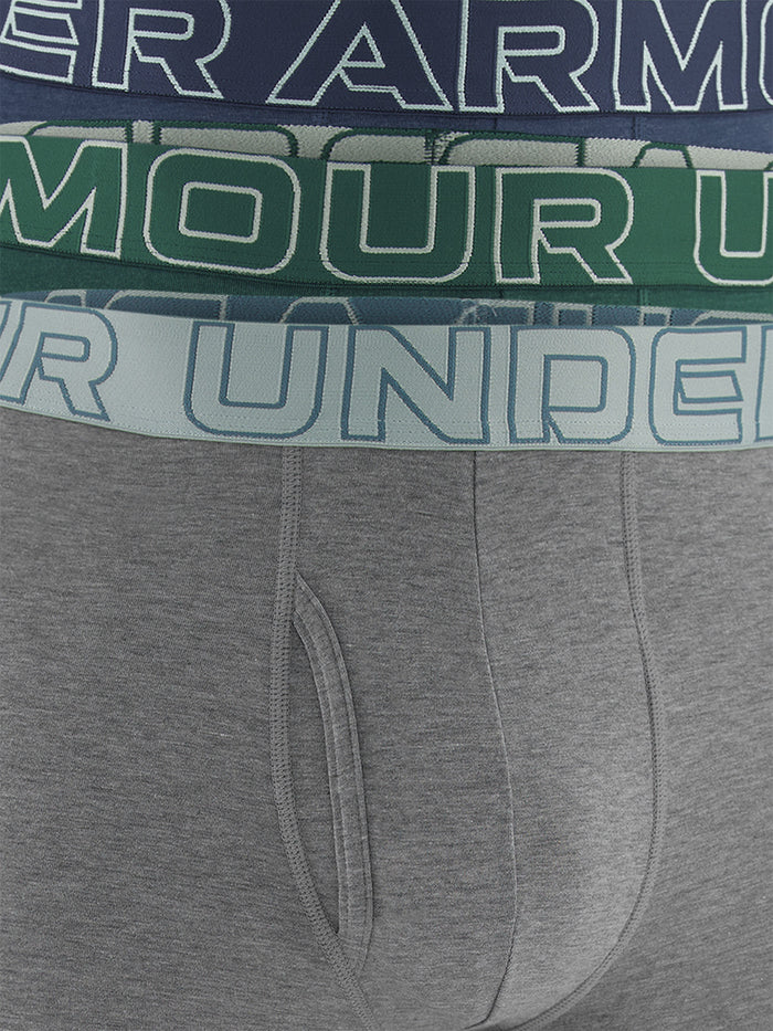 UA Performance Cotton Boxer azul para hombre