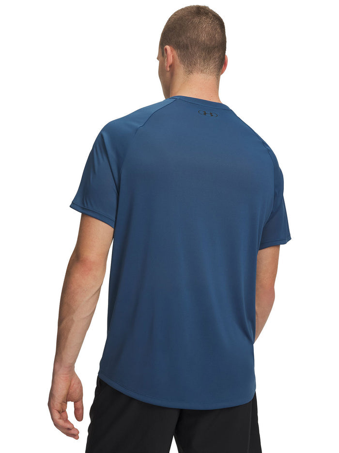 UA Tech 2.0 Polera Manga Corta azul para hombre
