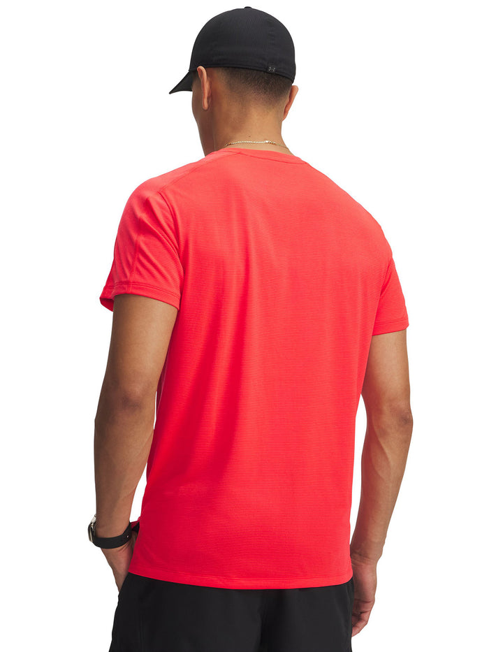UA Velociti Reflectante SS Polera Manga Corta rojo para hombre