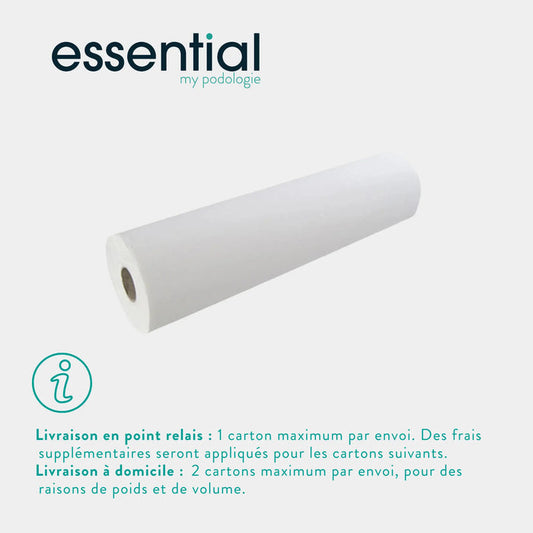 12 rolls White examination sheets - 132 sizes - 2 Essential smooth plies