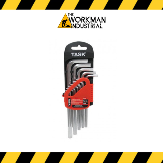 13-Piece SAE Hex Key Set – Chrome Vanadium Steel (Cr-V)