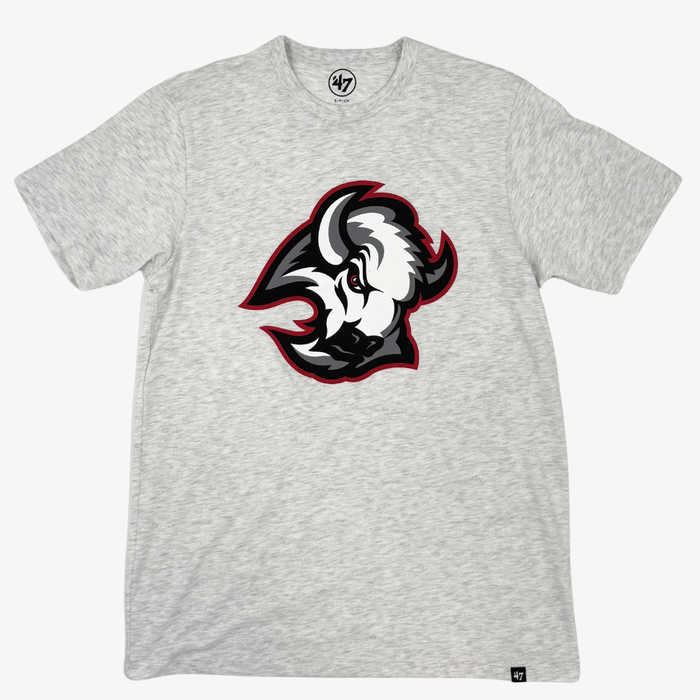 '47 Brand Buffalo Sabres Alternate Logo Gray Franklin T-Shirt