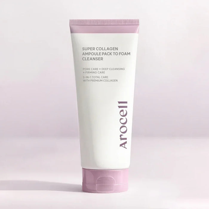 [Arocell] Super Collagen Ampoule Pack To Foam Cleanser 120g