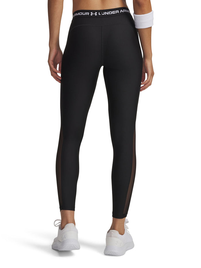 UA HeatGear Mesh Leggings Calza negro para mujer