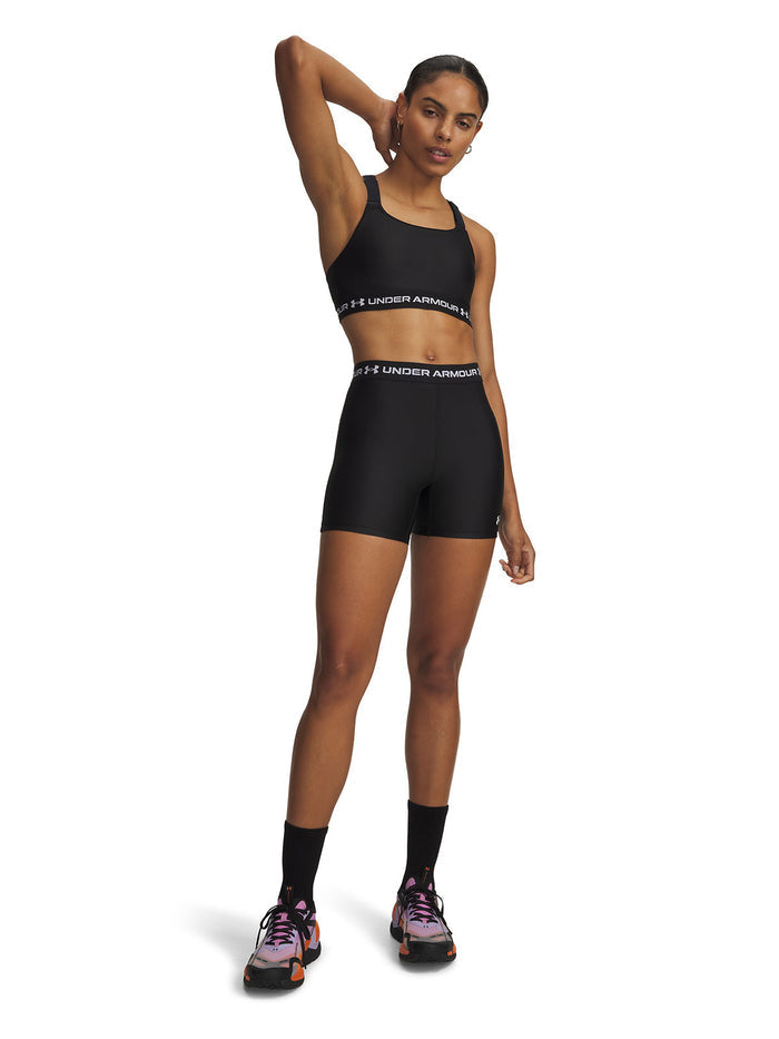 UA HeatGear Middy Short negro para mujer