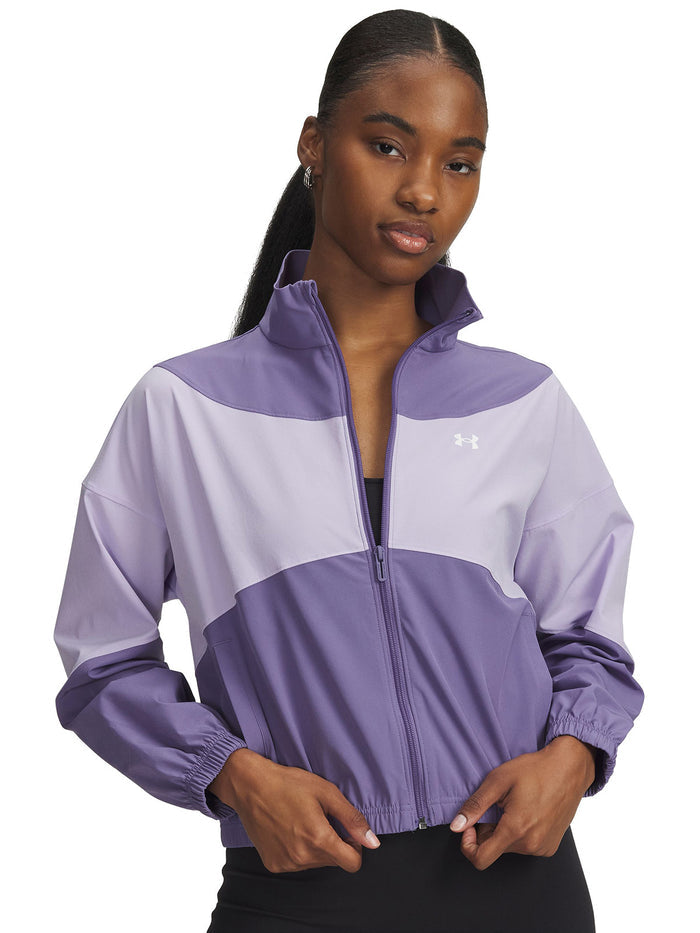 UA Rival Woven Chaqueta morado para mujer