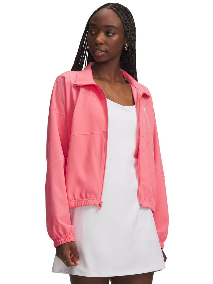 UA Rival Woven Chaqueta rosado para mujer