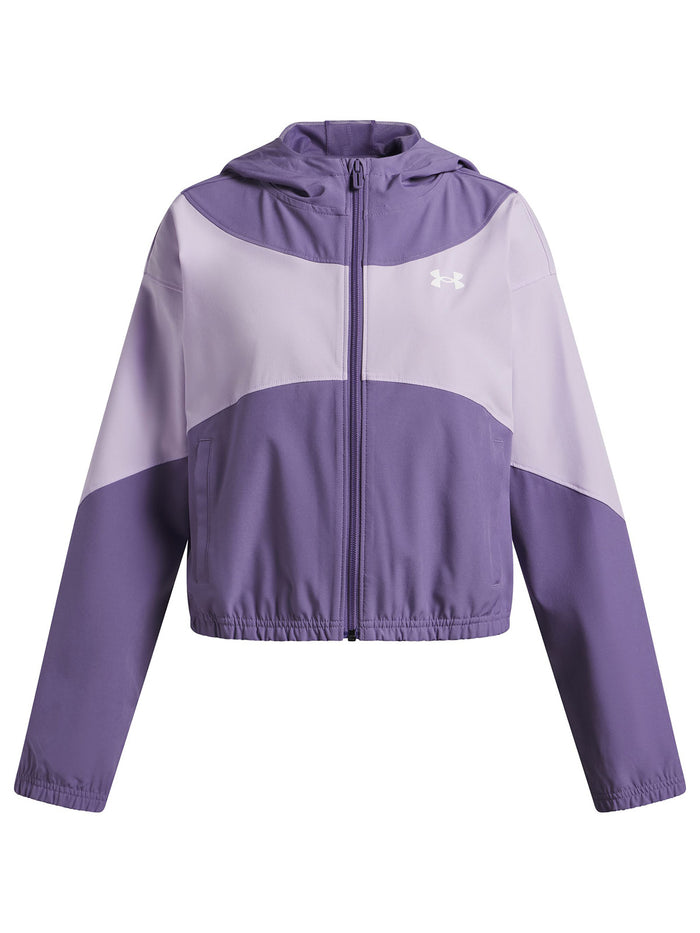 UA Rival Woven HD Chaqueta morado para niña