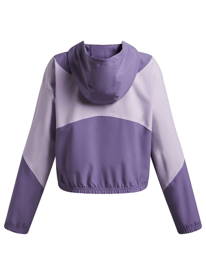UA Rival Woven HD Chaqueta morado para niña
