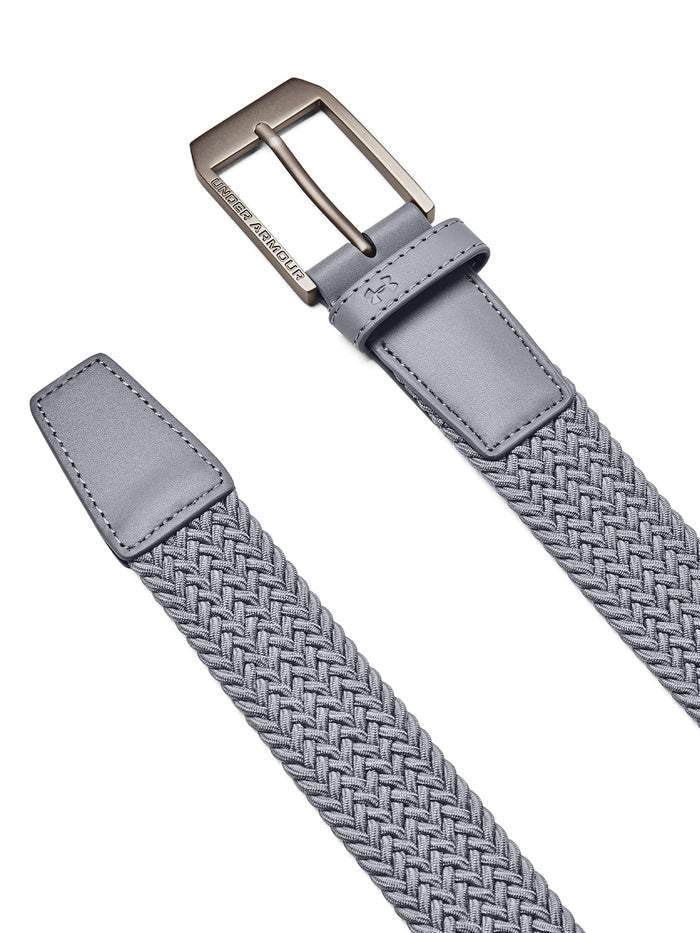 Cinturón UA Drive Braided Belt gris para hombre