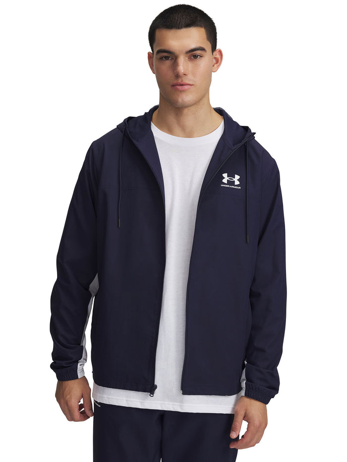 UA Rival Woven Windbreaker Cortaviento azul para hombre