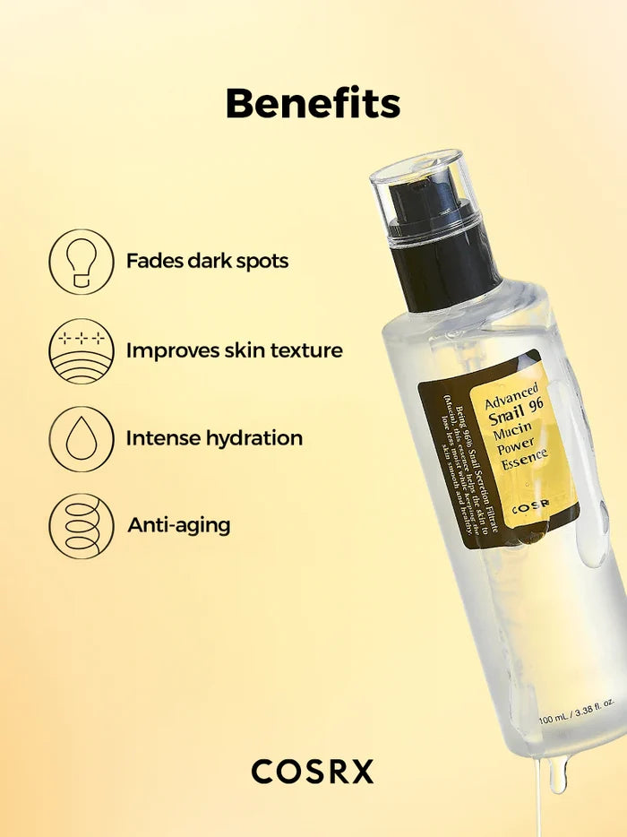 Cosrx Advanced Snail 96 Mucin Power Essence 100ml | GlamTouch UK