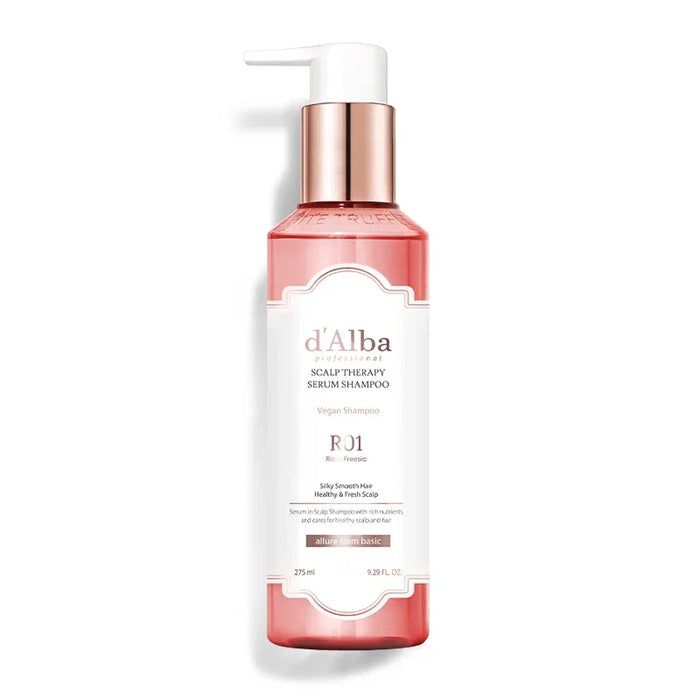 [d'Alba] Professional Repairing Scalp Therapy Serum Shampoo Rose Freesia 275ml - Ballagrio