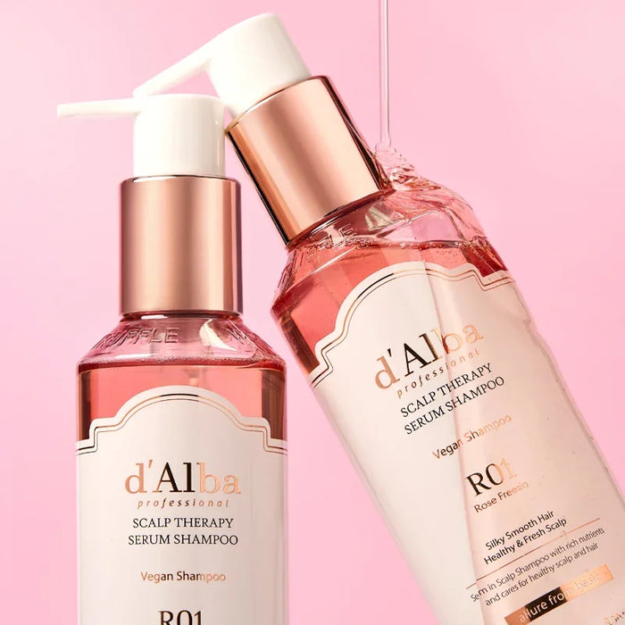 [d'Alba] Professional Repairing Scalp Therapy Serum Shampoo Rose Freesia 275ml - Ballagrio