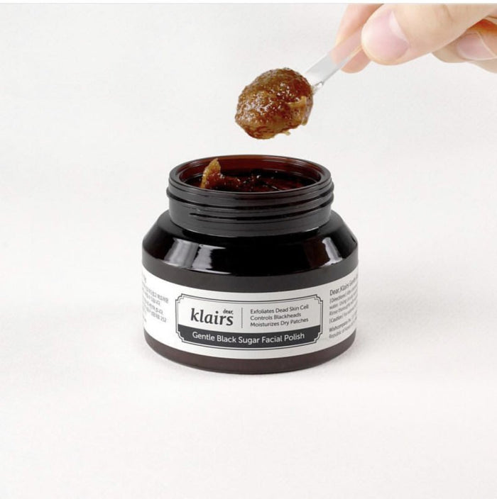 Dear, Klairs - Gentle Black Sugar Facial Polish 110g | GlamTouch UK