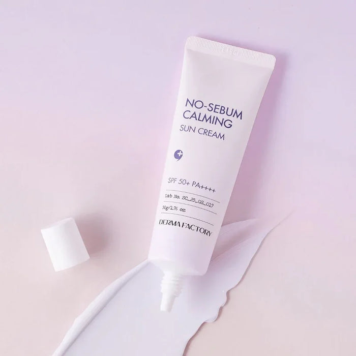 [DERMA FACTORY] No-sebum Calming Sun Cream SPF 50+ PA++++ 50g - Ballagrio