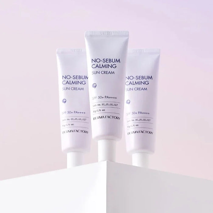 [DERMA FACTORY] No-sebum Calming Sun Cream SPF 50+ PA++++ 50g - Ballagrio