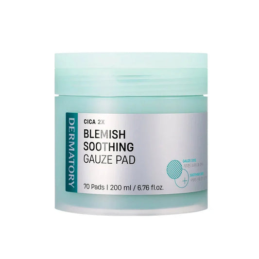 [DERMATORY] Cica 2X Blemish Soothing Gauze Pad 200ml 70EA - Ballagrio