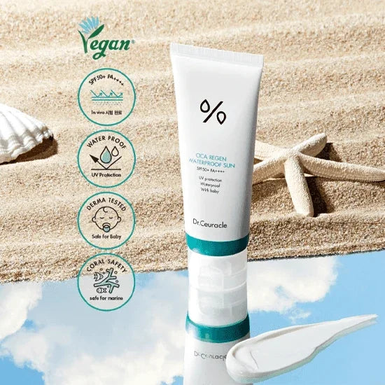 [Dr.Ceuracle] Cica Regen Waterproof Sun SPF 50+ PA++++ 100ml - Ballagrio