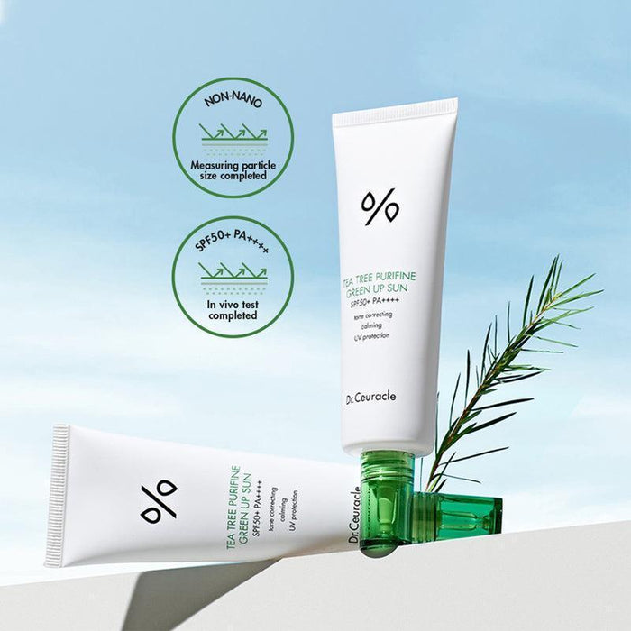 [Dr.Ceuracle] Tea Tree Purifine Green Up Sun SPF 50+ PA++++ 50ml - Ballagrio