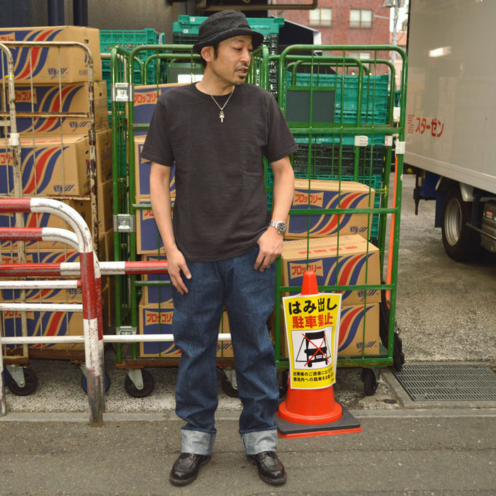 graphzero "GZ-NPST-AI" 13oz Naturally dyed nep straight Indigo
