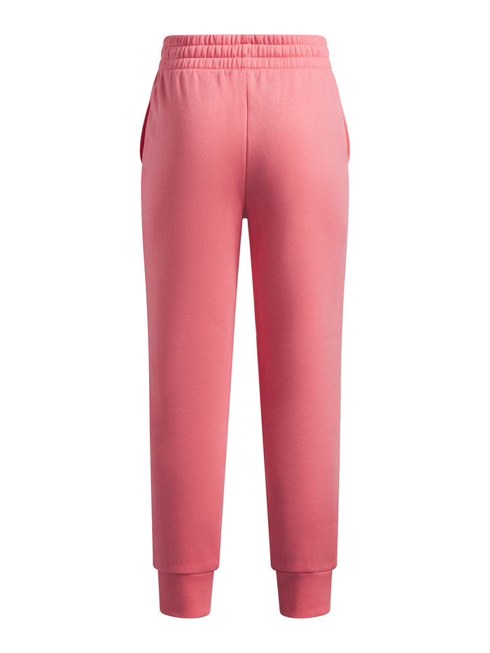 UA Rival Fleece Jogger rosado para niña