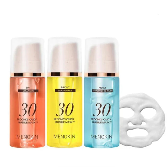 MENOKIN-30-Seconds-Quick-Bubble-Mask-3SET-LIFT-MOIST-BRIGHT-95ml