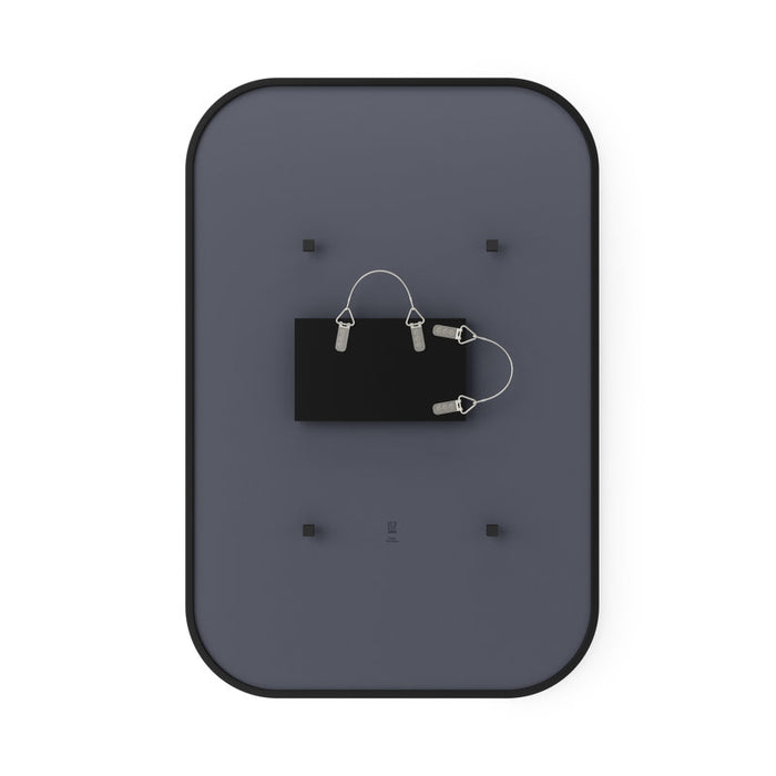 Miroir décoratif moderne Hub — Noir 24x36