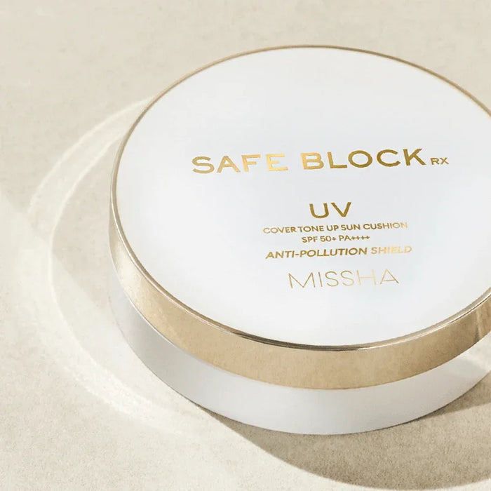 [MISSHA] Safe Block RX UV Cover Tone Up Sun Cushion SPF 50+ PA++++ 14g