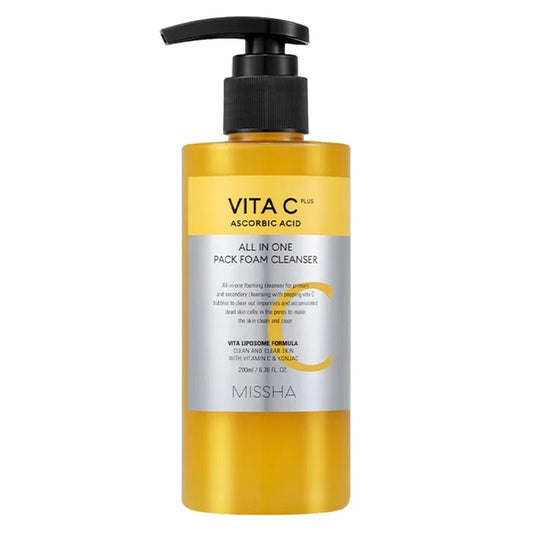 [MISSHA] Vita C Plus All In One Pack Foam Cleanser 200ml - Ballagrio