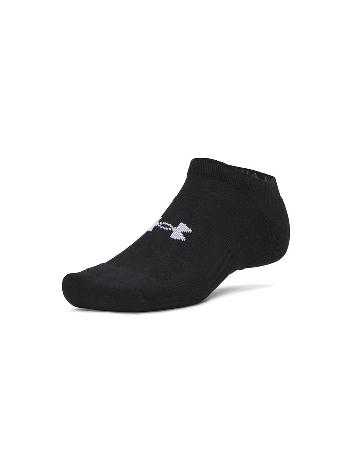 UA Performance Algodón 3-Pack  Calcetín negro unisex