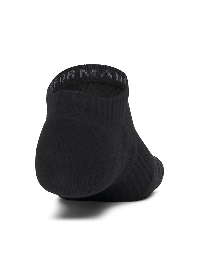 UA Performance Algodón 3-Pack  Calcetín negro unisex