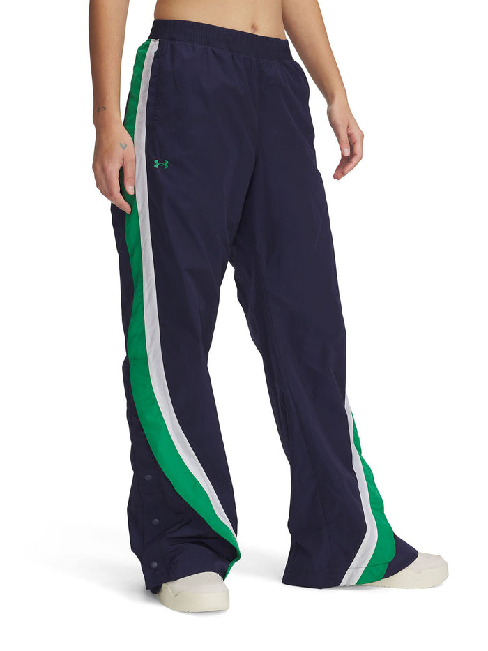 Pantalón UA Icon Crinkle azul para mujer