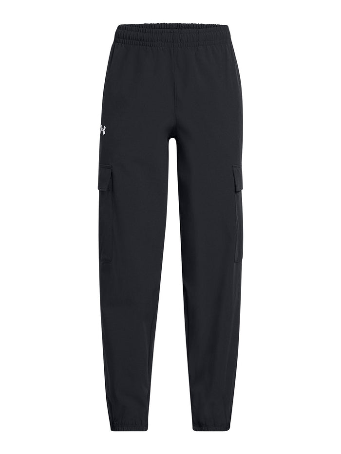 UA Rival Woven Cargo Pantalon negro para niña