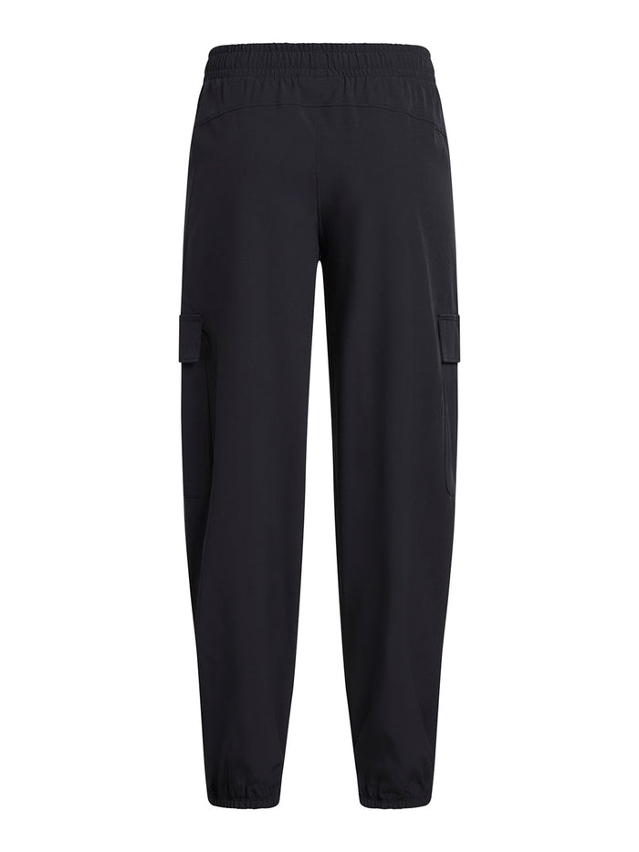 UA Rival Woven Cargo Pantalon negro para niña