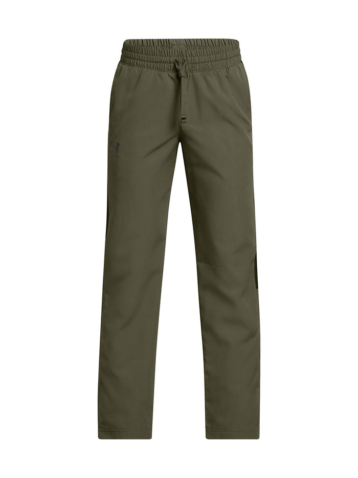 Pantalón UA Rival Woven verde para niño