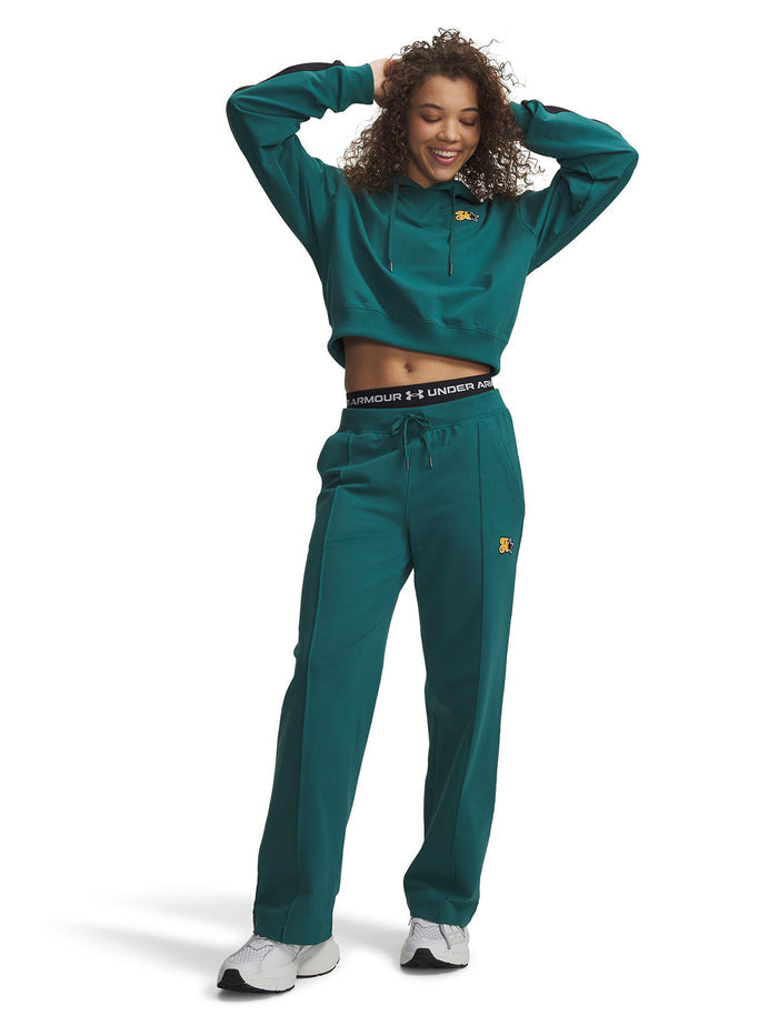 UA Sport Terry Trend Pantalon verde para mujer