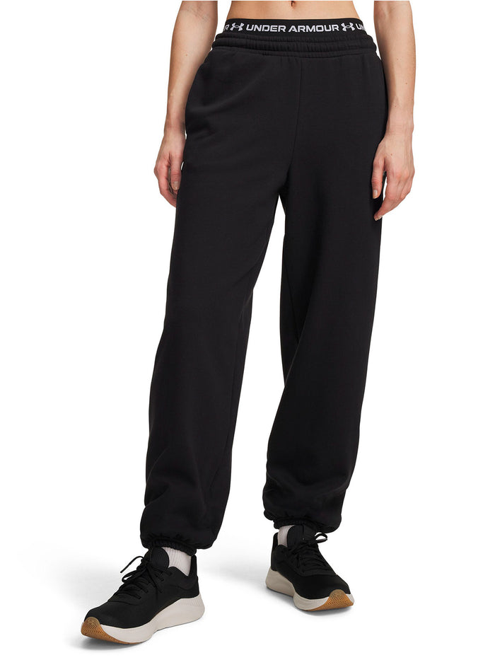 Pantalon UA Icon Fleece negra para mujer
