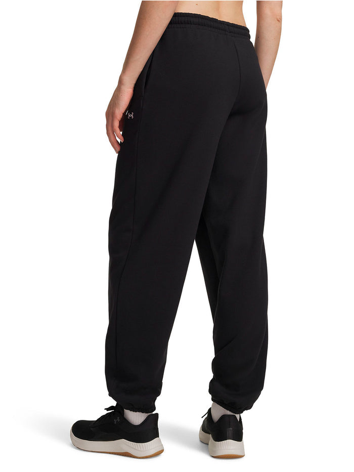 Pantalon UA Icon Fleece negra para mujer