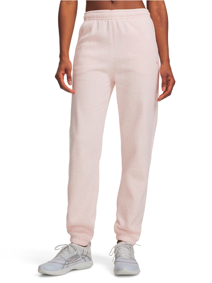 Pantalon UA Rival Fleece rosada para mujer