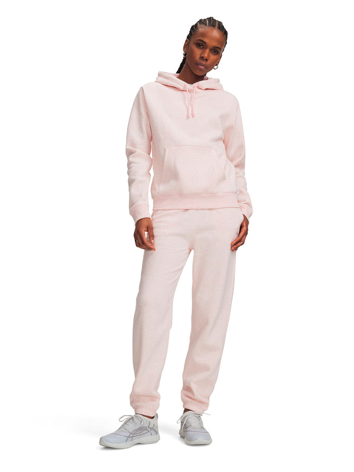 Pantalon UA Rival Fleece rosada para mujer