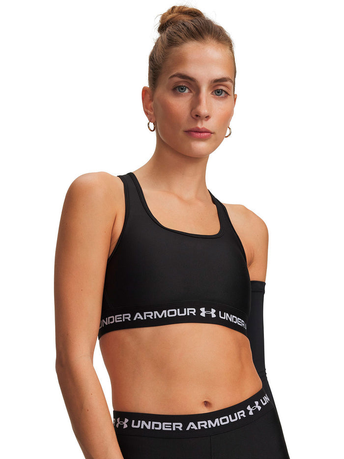 Peto UA Crossback Mid  negra para mujer