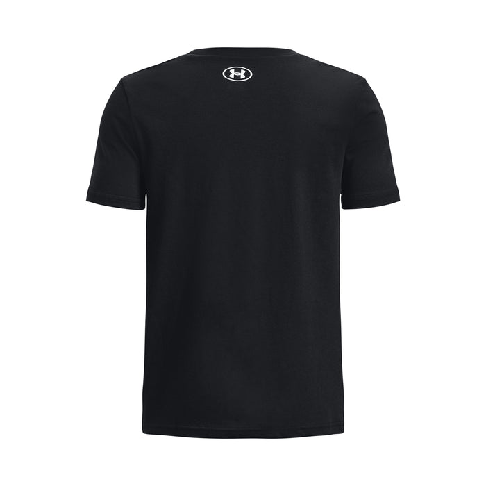 Polera manga corta UA Box Logo Camo para niño