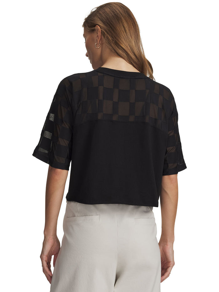 UA Burnout 96 Polera Manga Corta negro para mujer