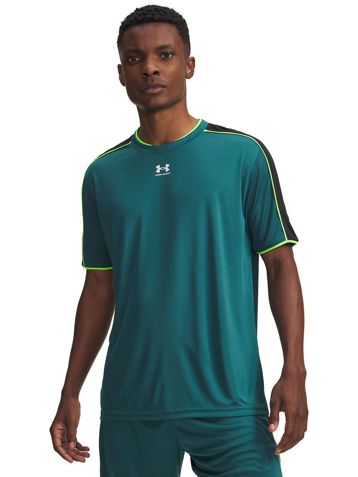 UA M Challenger Train SS Polera Manga Corta verde para hombre