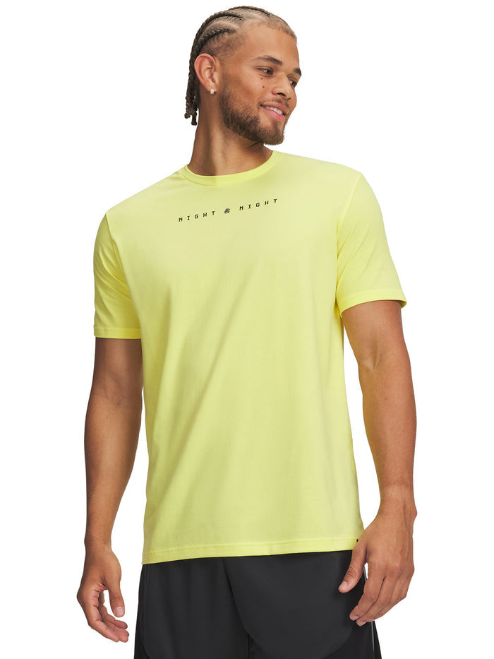 UA Curry Night Night Polera Manga Corta amarillo para hombre