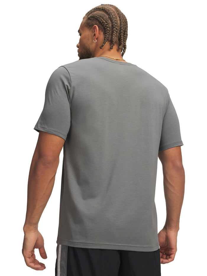 UA Curry Splash Wordmark Polera Manga Corta verde para hombre